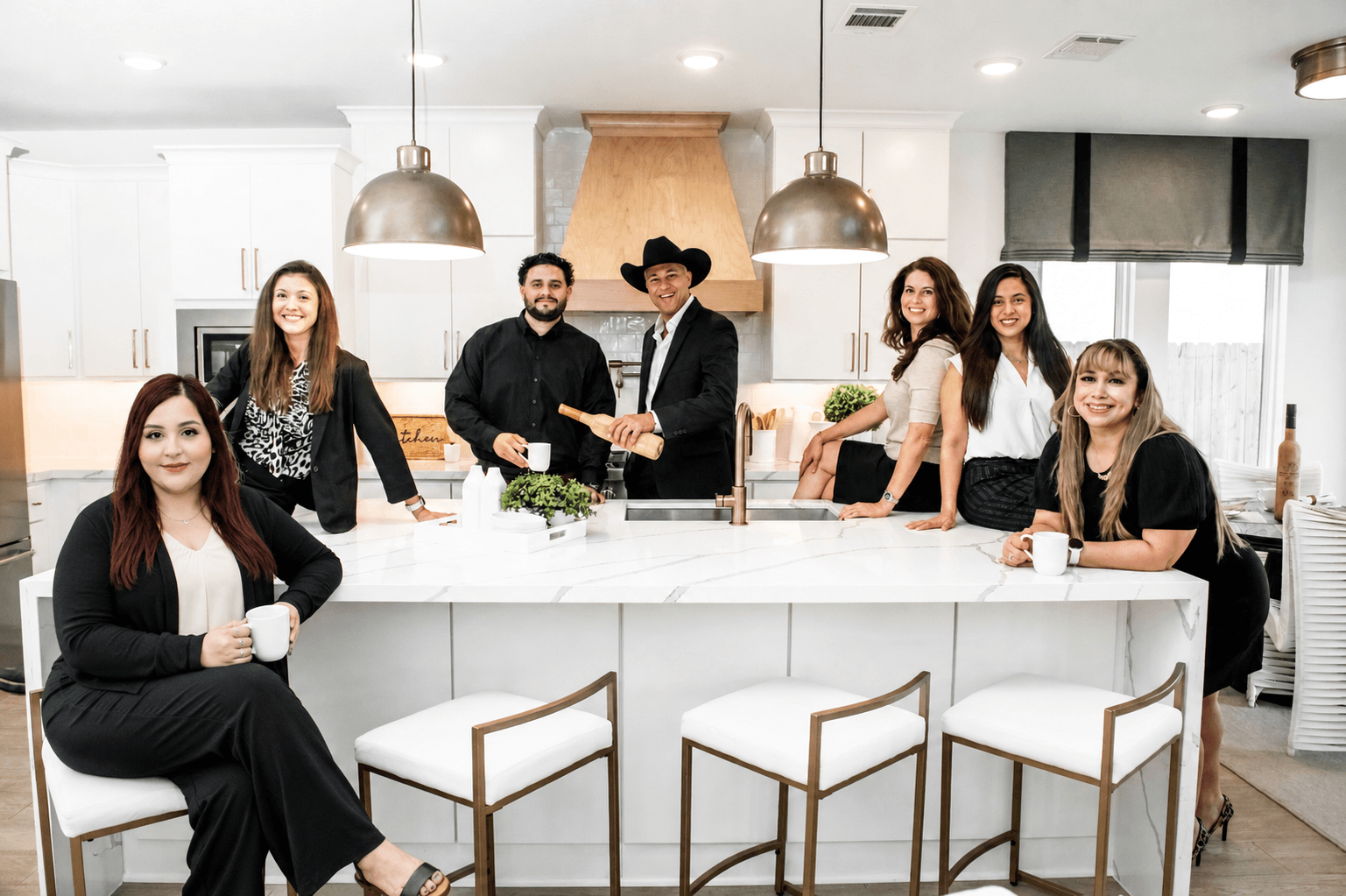 Sugar Land Property Management Group team in the kitchen